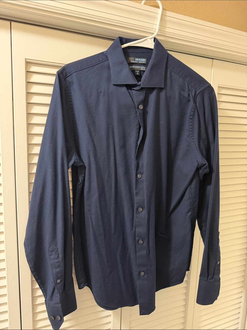 Murano Dark Blue Long Sleeve Dress Shirt